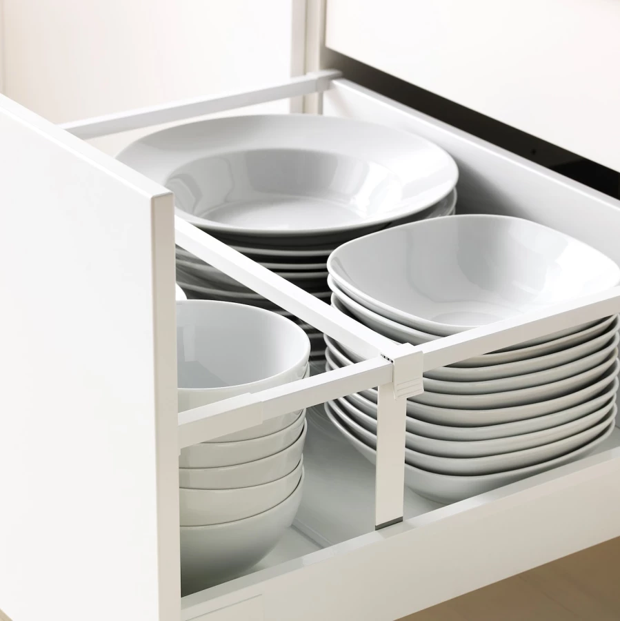 Напольный кухонный шкаф  - IKEA METOD MAXIMERA, 88x61,9x60см, белый/серый, МЕТОД МАКСИМЕРА ИКЕА (изображение №5)