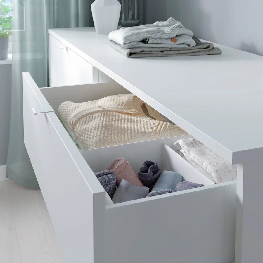 Комбинация для хранения - VIHALS IKEA/ ВИХАЛС ИКЕА, 245x47x140 см , белый (изображение №3)