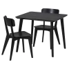 Стол и 2 стула -LISABO / LISABO IKEA/ ЛИСАБО ИКЕА, 88х74х46 см, черный