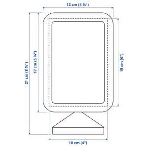 Второе фото. Рамка - ИКЕА FIKONTRÄD / ФИКОНТРЭД ИКЕА, 10х15 см, белый