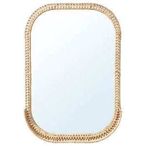 Зеркало настенное - IKЕА SOMMARBO/СОММАРБО ИКЕА, 53х76 см, светло-коричневый