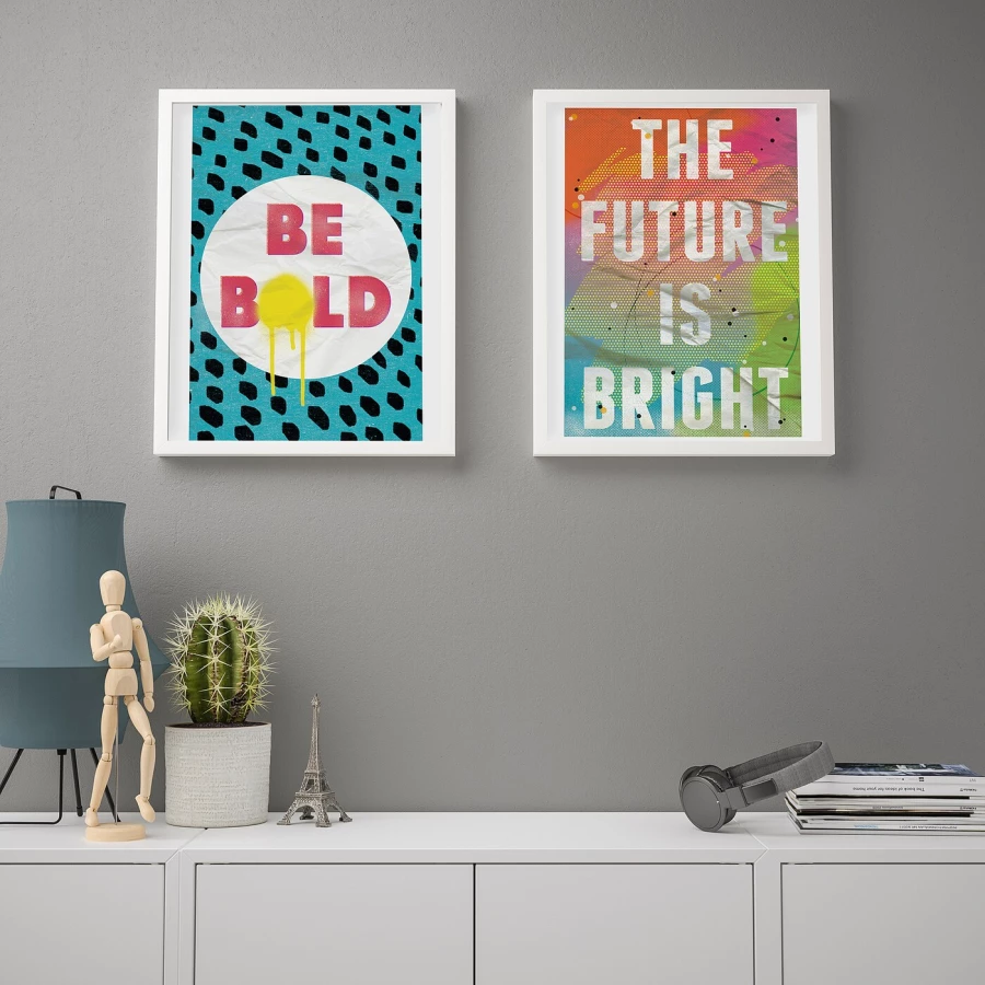 Постер, 2 шт. - IKEA BILD, 40х50 см, «Светлое будущее», БИЛЬД ИКЕА (изображение №2)