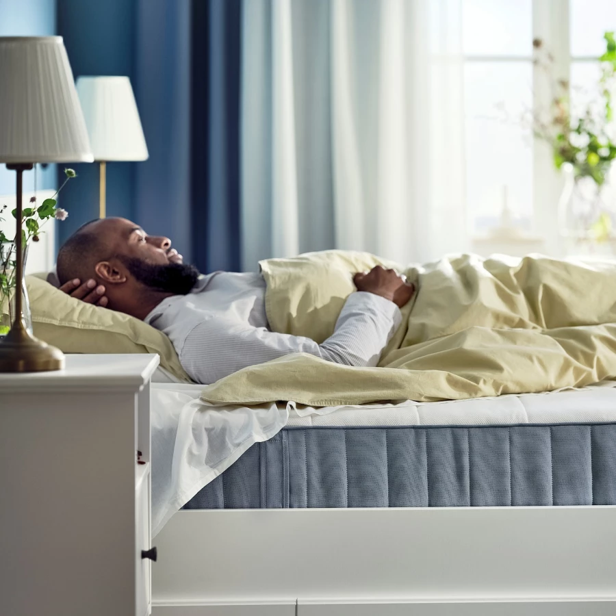 Матрас для односпальной кровати - VESTERÖY IKEA/ ВЕСТЕРОЙ ИКЕА, 90х200 см, белый (изображение №4)