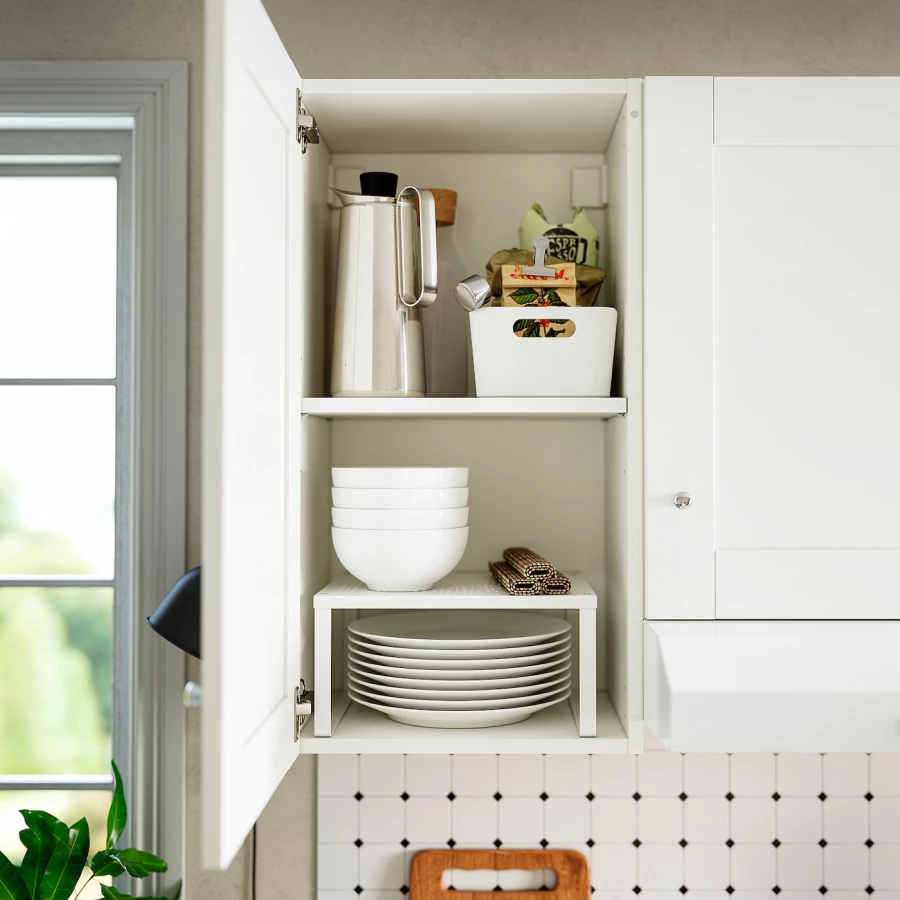 Кухонный навесной шкаф - IKEA KNOXHULT/КНОКСХУЛЬТ ИКЕА, 75x40х31 см, белый (изображение №2)