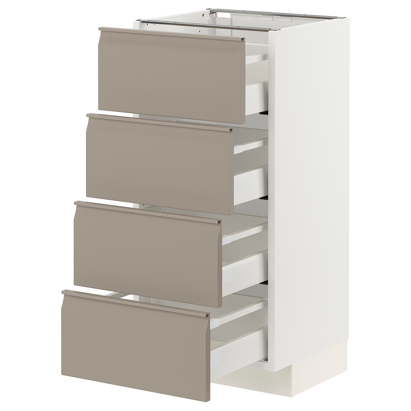 Напольный шкаф  - IKEA METOD MAXIMERA, 88x39,2x40см, белый/светло-серый, МЕТОД МАКСИМЕРА ИКЕА