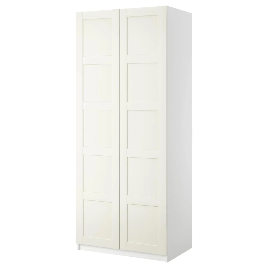 Гардероб - IKEA PAX/BERGSBO/ПАКС/БЕРГСБУ ИКЕА, 100x60x236 см, белый (изображение №1)