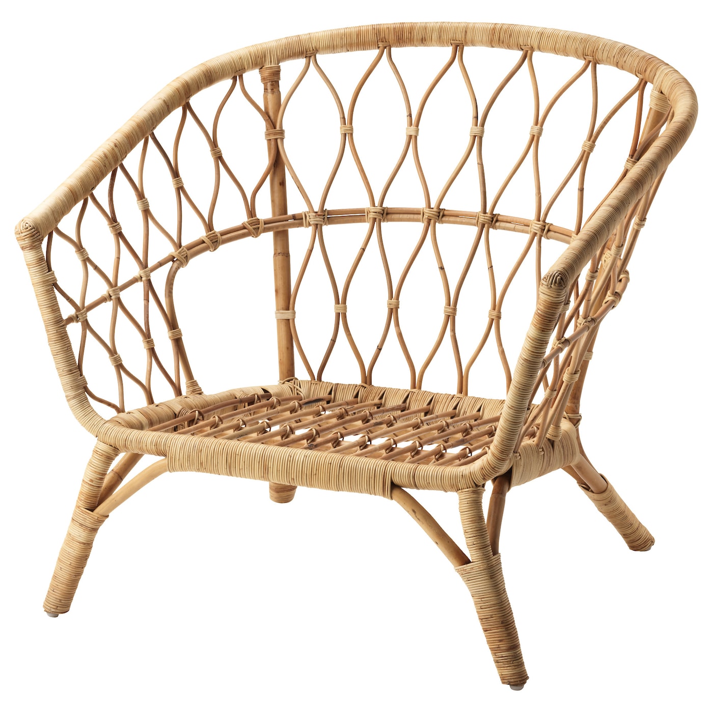 Кресло садовое - IKEA STOCKHOLM, 79х87 см, светло-коричневый, СТОКГОЛЬМ ИКЕА