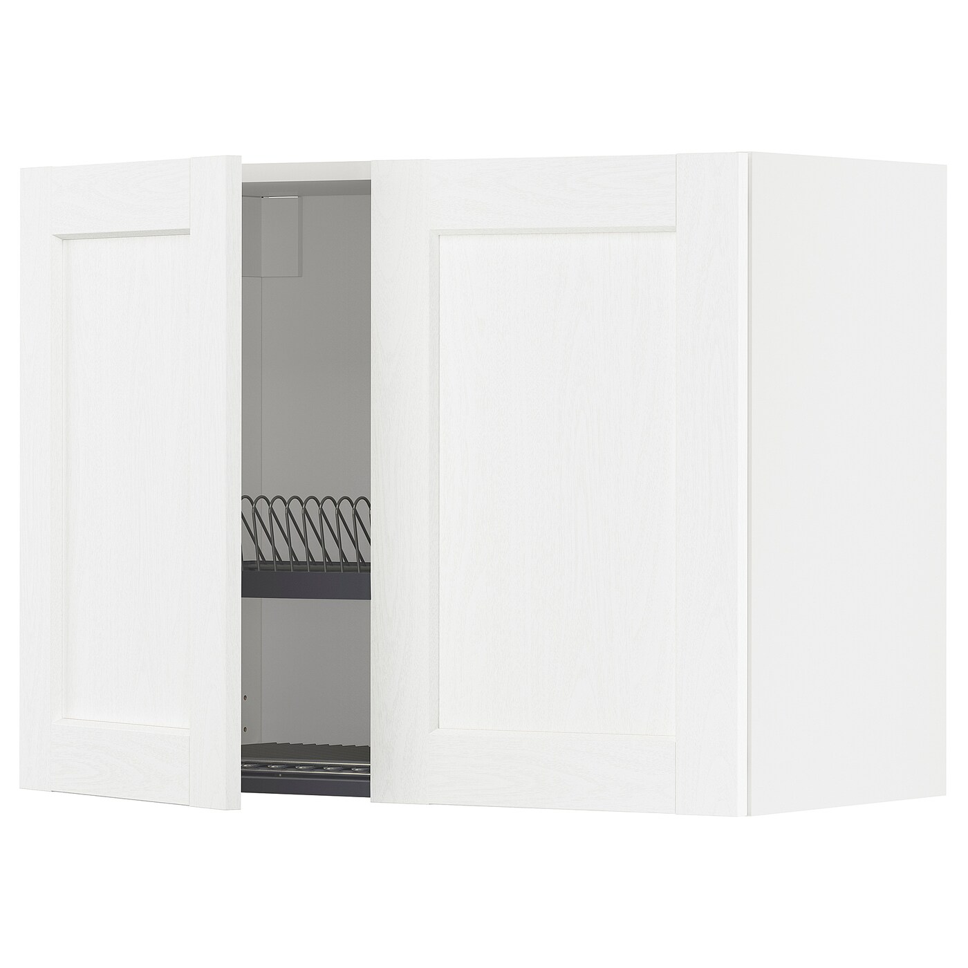 Навесной шкаф с сушилкой - METOD IKEA/ МЕТОД ИКЕА, 60х80 см, белый