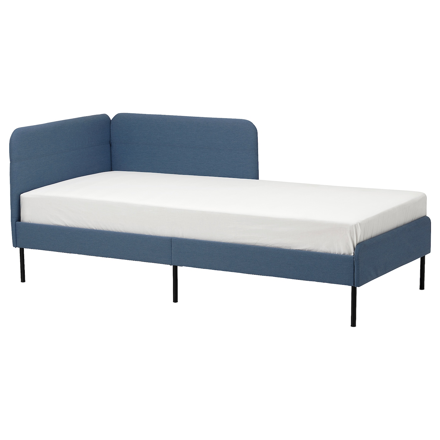Каркас кровати с мягкой обивкой - IKEA BLÅKULLEN/BLAKULLEN, 200х90 см, синий, БЛОКУЛЛЕН ИКЕА