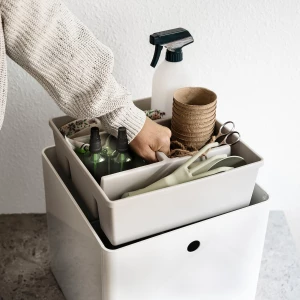 Второе фото. Органайзер - FÅNGGRÖDA /FАNGGRОDA IKEA/ ФОНГГРЕДА ИКЕА, 30х30х11 см, серый