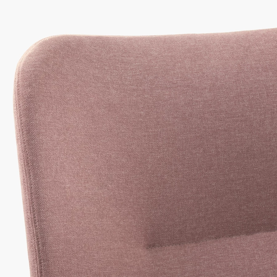 Кресло с высокой спинкой - IKEA VEDBO/ВЕДБО ИКЕА, 108х85х80 см, розовый (изображение №4)