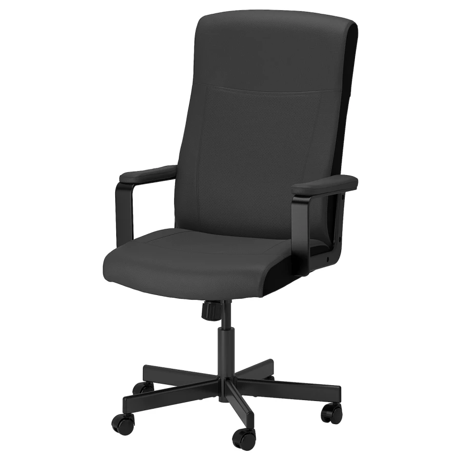 Офисный стул - IKEA MILLBERGET, 70x70x128см, черный, МИЛЛБЕРГЕТ  ИКЕА (изображение №1)
