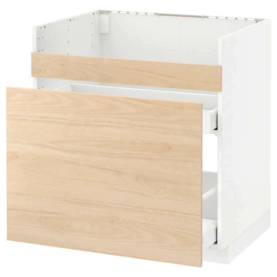 Шкаф под раковину /3 шт/2 шт - METOD / HAVSEN/MAXIMERA  IKEA/ МЕТОД/ХАВСЕН/МАКСИМЕРА ИКЕА, 88х80 см,  белый/бежевый (изображение №1)