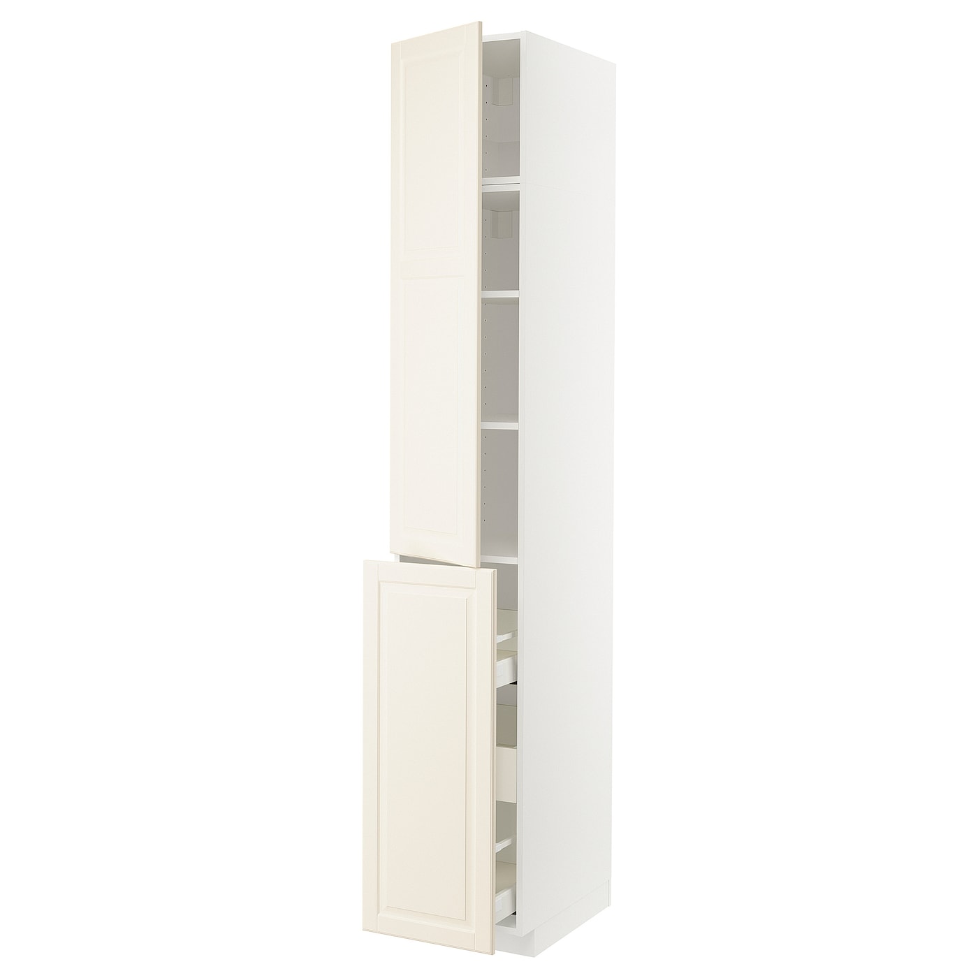 Шкаф - METOD / MAXIMERA  IKEA/ МЕТОД/МАКСИМЕРА  ИКЕА,  248х40 см, кремовый/белый