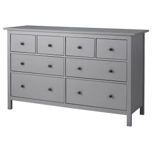 Комод - IKEA HEMNES/ХЕМНЭС ИКЕА, 96х50х160 см, серый