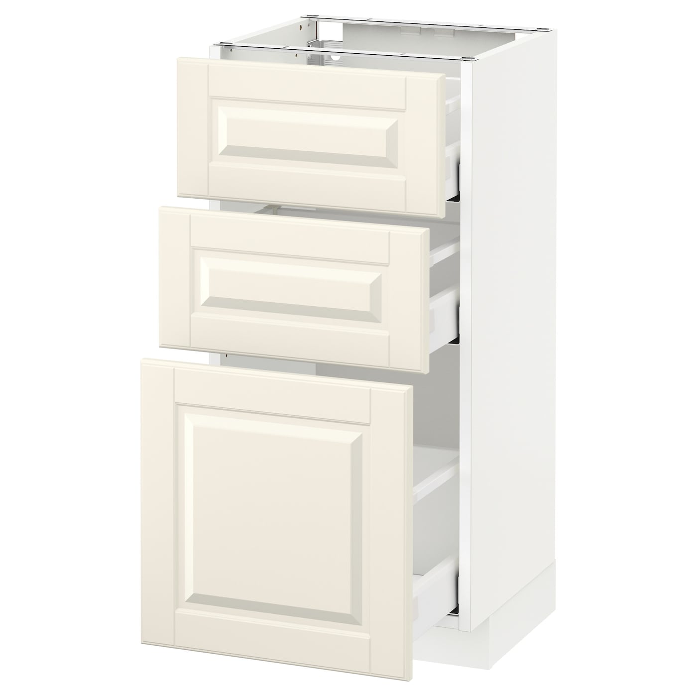 Напольный кухонный шкаф - IKEA METOD MAXIMERA, 88x39,5x40см, белый/светло-бежевый, МЕТОД МАКСИМЕРА ИКЕА