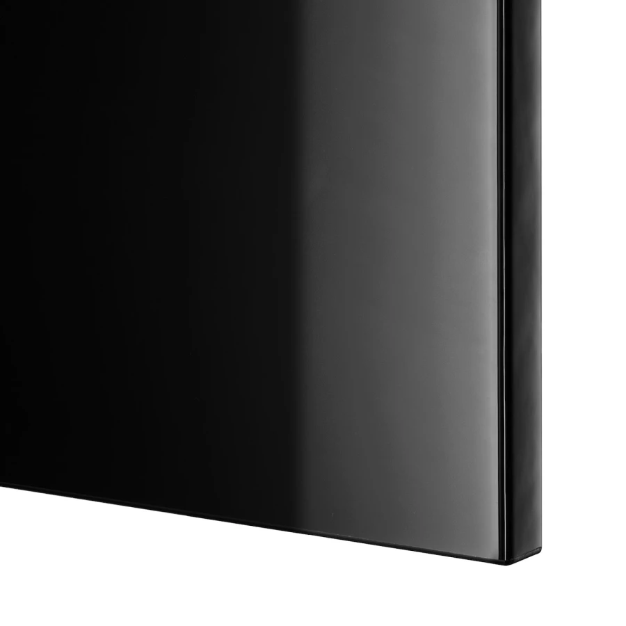 Навесной шкаф - IKEA BESTÅ/BESTA, 60x22x128 см, черный, БЕСТО ИКЕА (изображение №4)