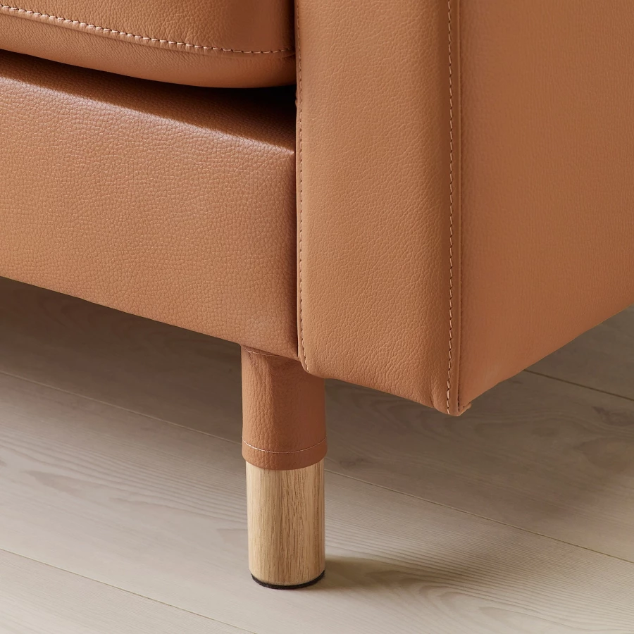 Кресло - IKEA LANDSKRONA, 89х89х78 см, оранжевый, ЛАНДСКРУНА ИКЕА (изображение №5)
