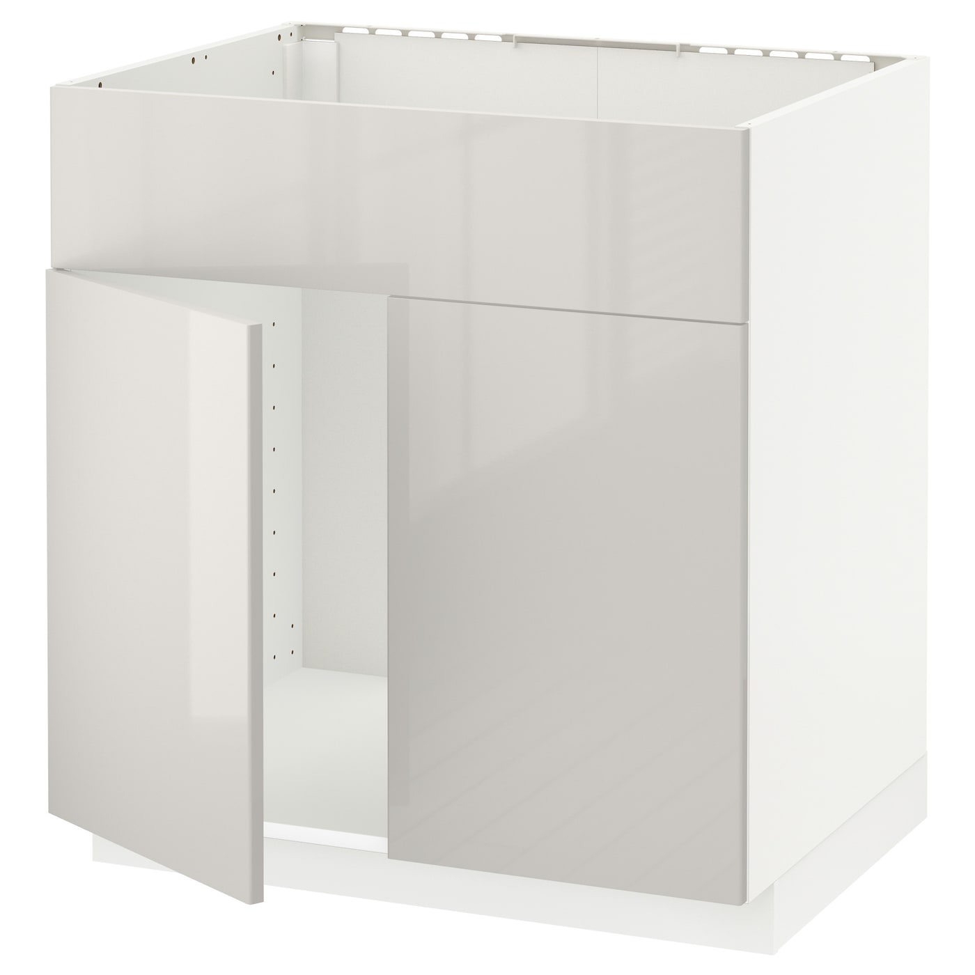 Напольный шкаф - METOD IKEA/ МЕТОД ИКЕА,  88х80 см, белый/светло-серый