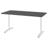 Письменный стол - IKEA BEKANT, 160х80х65-85 см, черный/белый, БЕКАНТ ИКЕА