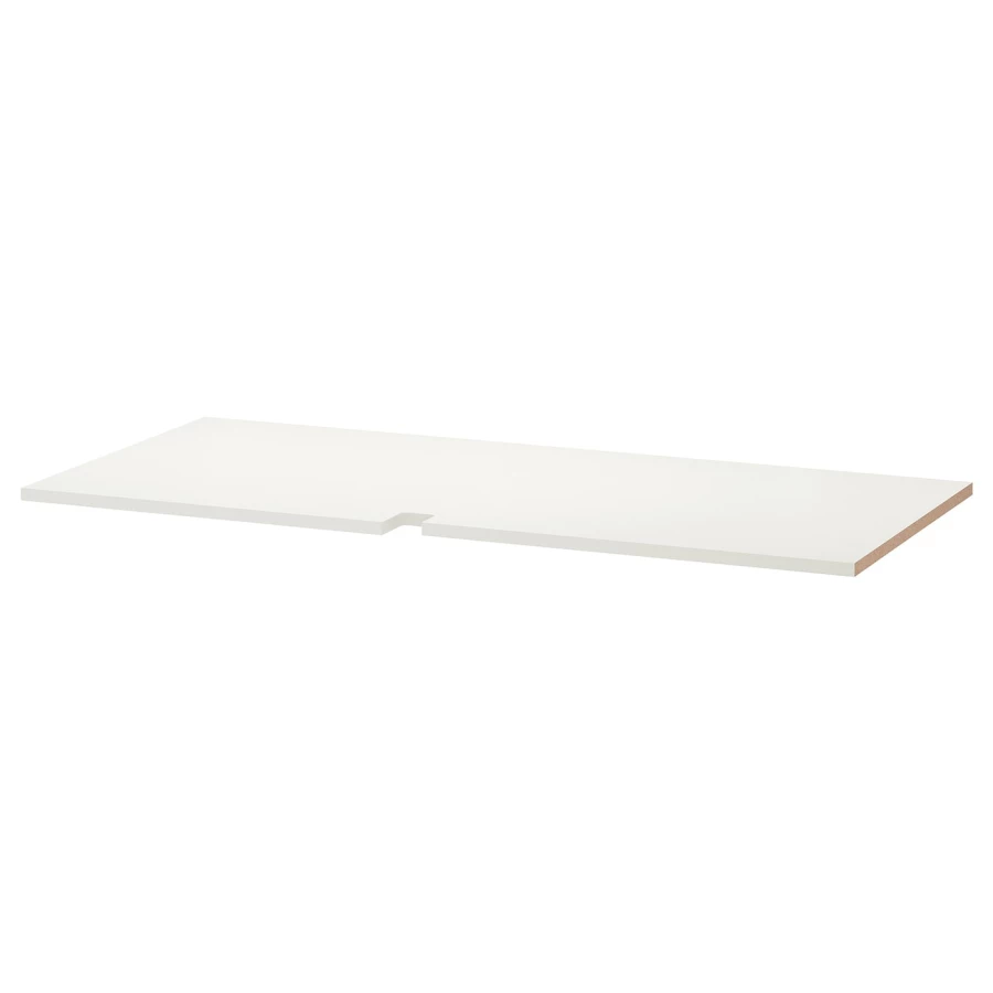 Полка для углового шкафа - IKEA UTRUSTA/УТРУСТА ИКЕА, 60х128 см, белый (изображение №1)