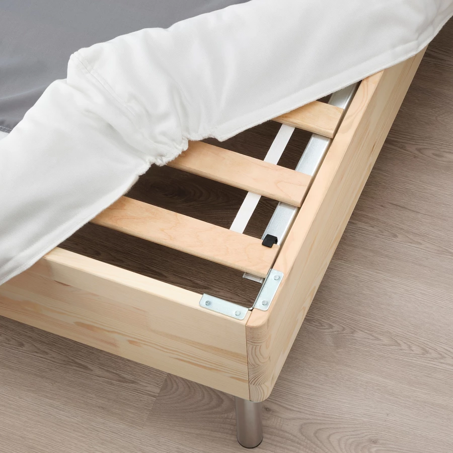 Кровать - LYNGÖR / LYNGОR IKEA/ ЛЮНГЕРЬ ИКЕА,  160х200 см, белый (изображение №6)