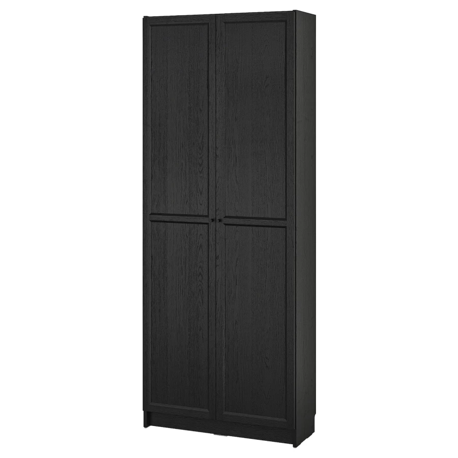 Книжный шкаф - BILLY IKEA/БИЛЛИ ИКЕА,  202х80 см , черный (изображение №1)