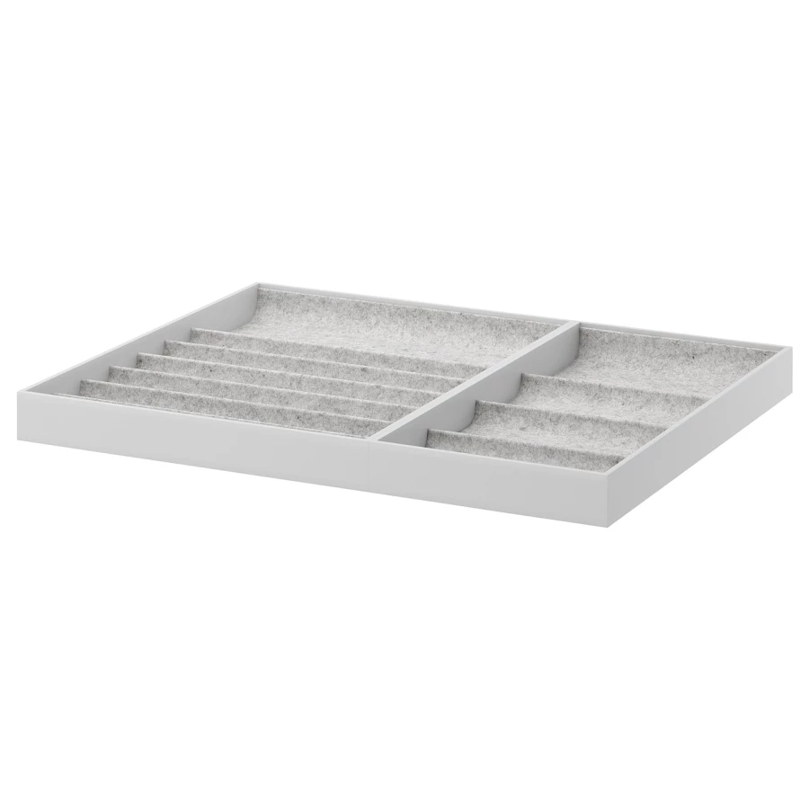 Вставка для выдвижного ящика - IKEA KOMPLEMENT/КОМПЛИМЕНТ ИКЕА, 75x58 см, серый (изображение №1)