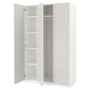 Шкаф - IKEA PAX/MISTUDDEN/ПАКС/МИСТУДДЕН ИКЕА, 60х150х236,4 см, белый/серый