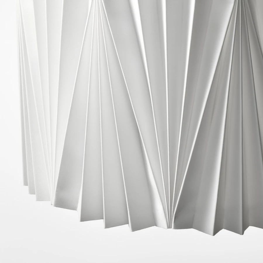 Абажур плиссированный - IKEA KUNGSHULT/КУНГШУЛЬТ ИКЕА, 33 см, белый (изображение №4)