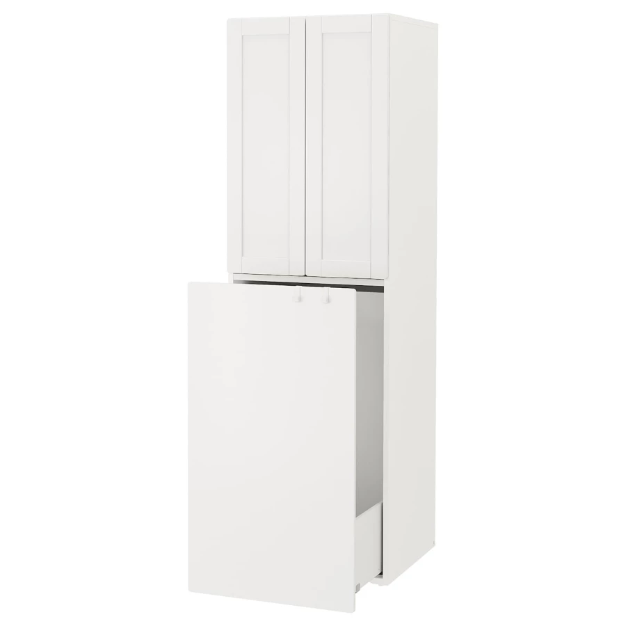 Шкаф детский - IKEA SMÅSTAD/SMASTAD, 60x57x196 см, белый, СМОСТАД ИКЕА ...