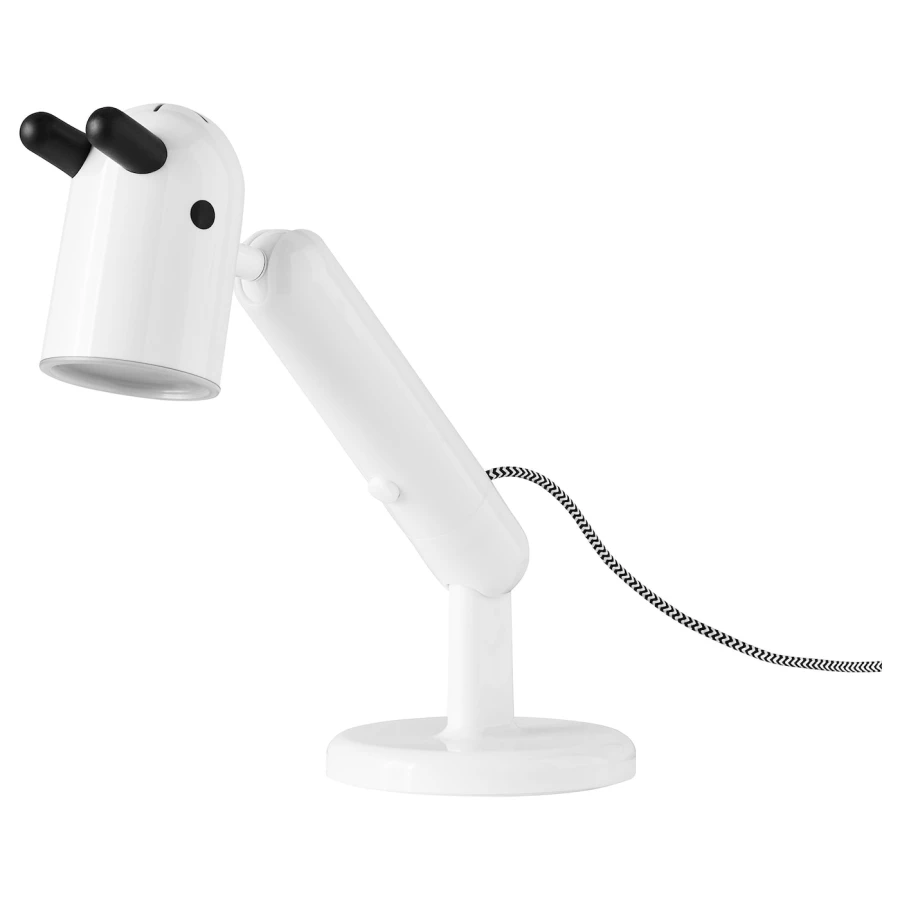 Детская учебная лампа - IKEA KRUX/КРУКС ИКЕА, 38 см, белый (изображение №1)
