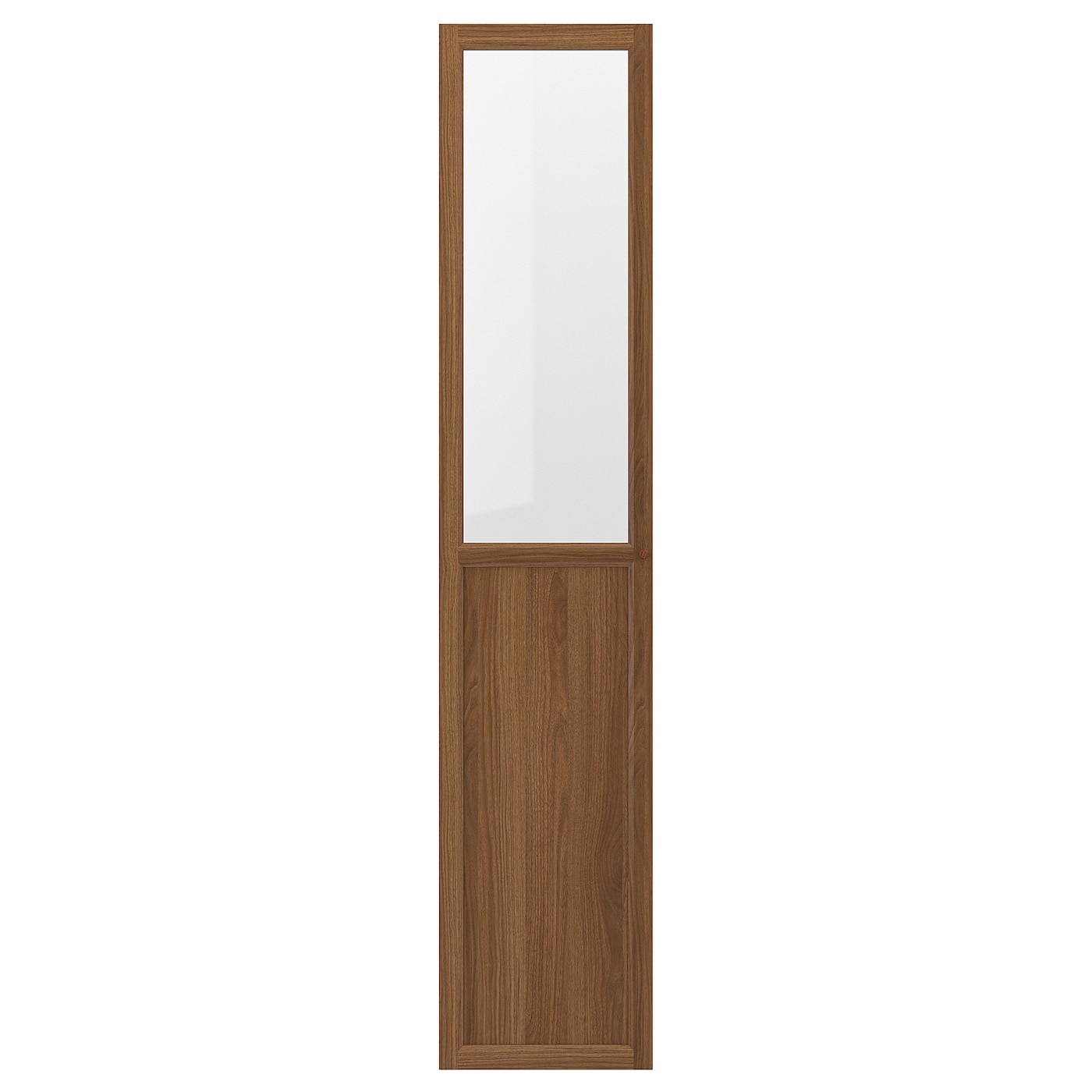 Стеклянная дверь - IKEA FORSBACKA/ФОРСБАКА ИКЕА, 40х192 см, коричневый