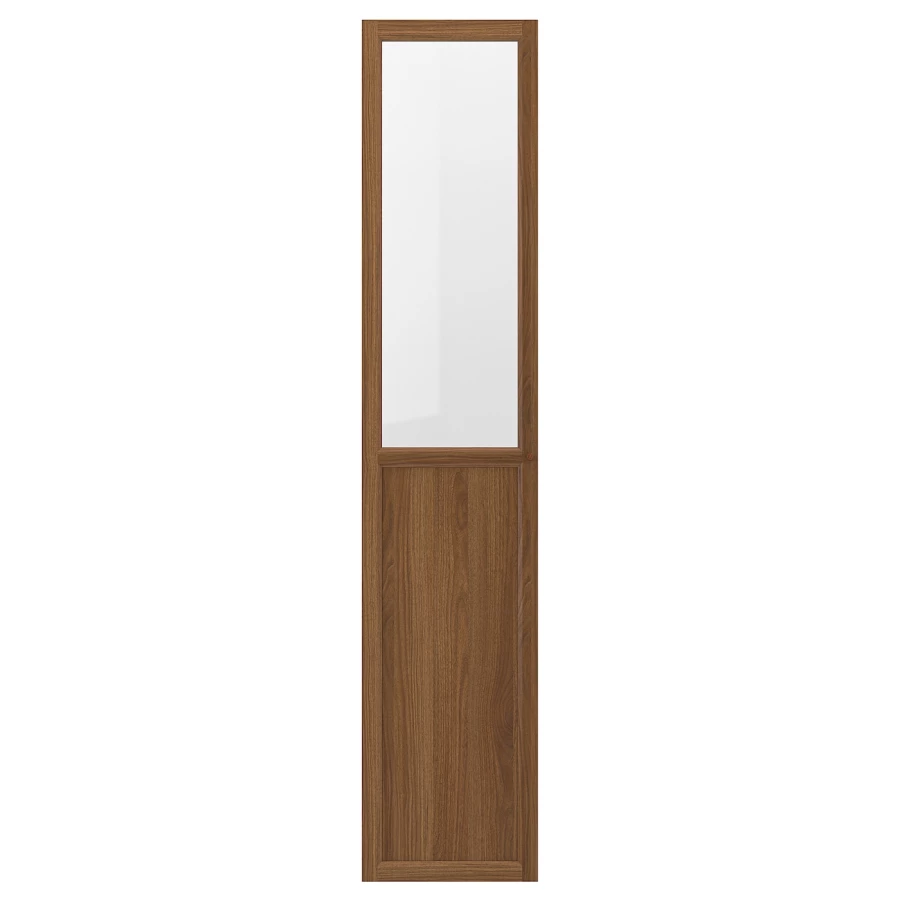 Стеклянная дверь - IKEA FORSBACKA/ФОРСБАКА ИКЕА, 40х192 см, коричневый (изображение №1)