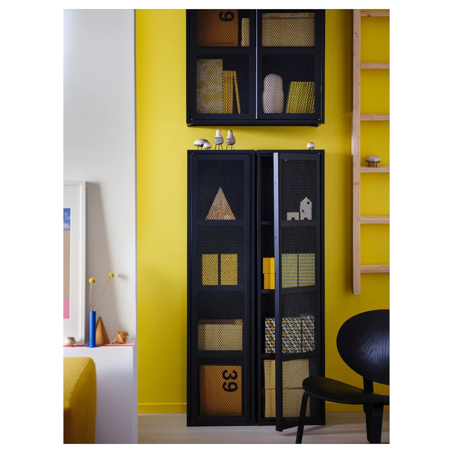 Шкаф с дверцами - IKEA IVAR/ИВАР ИКЕА, 160х30х40 см, черный (изображение №4)