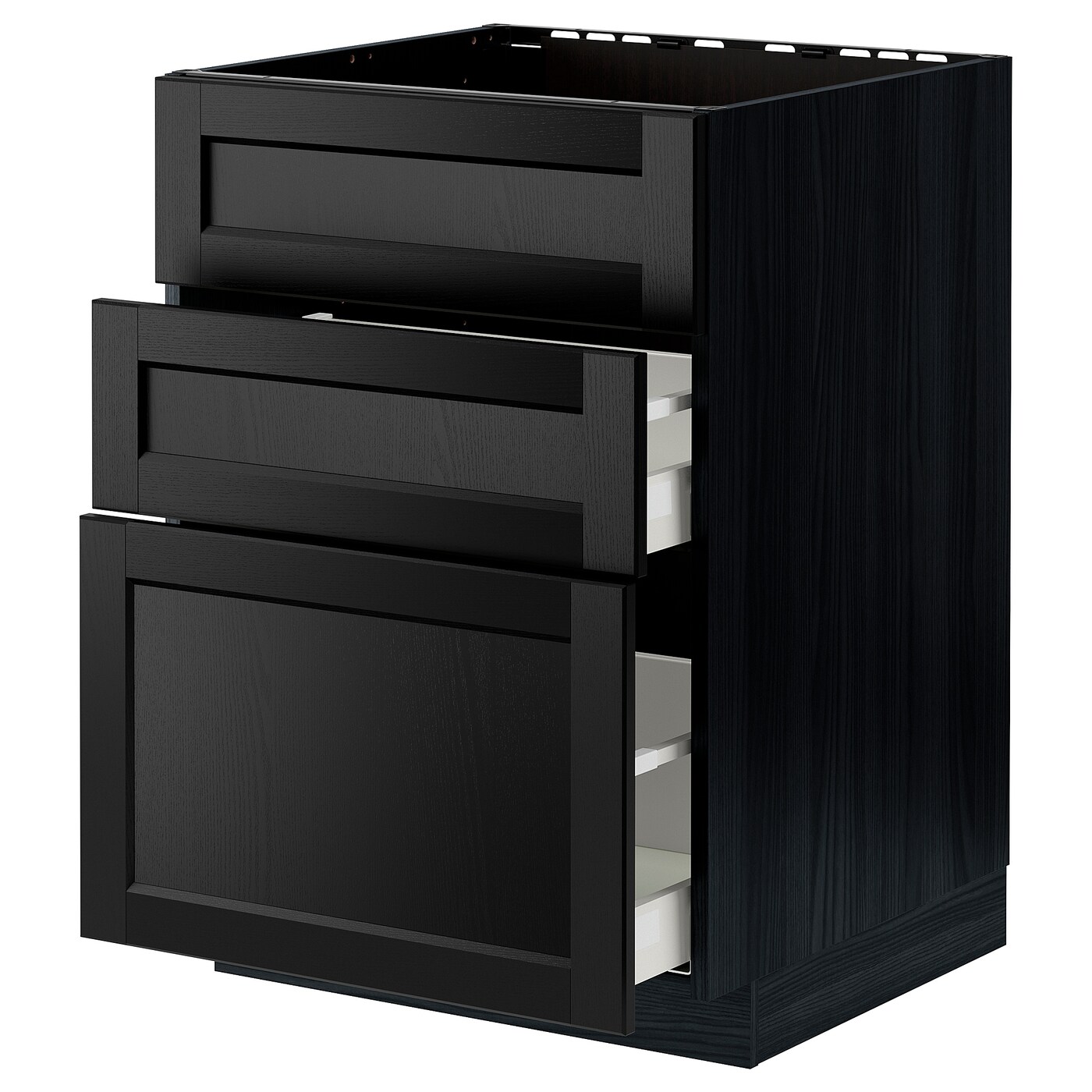 Напольный шкаф - METOD / MAXIMERA IKEA/ МЕТОД/ МАКСИМЕРА ИКЕА,  80х60 см, черный