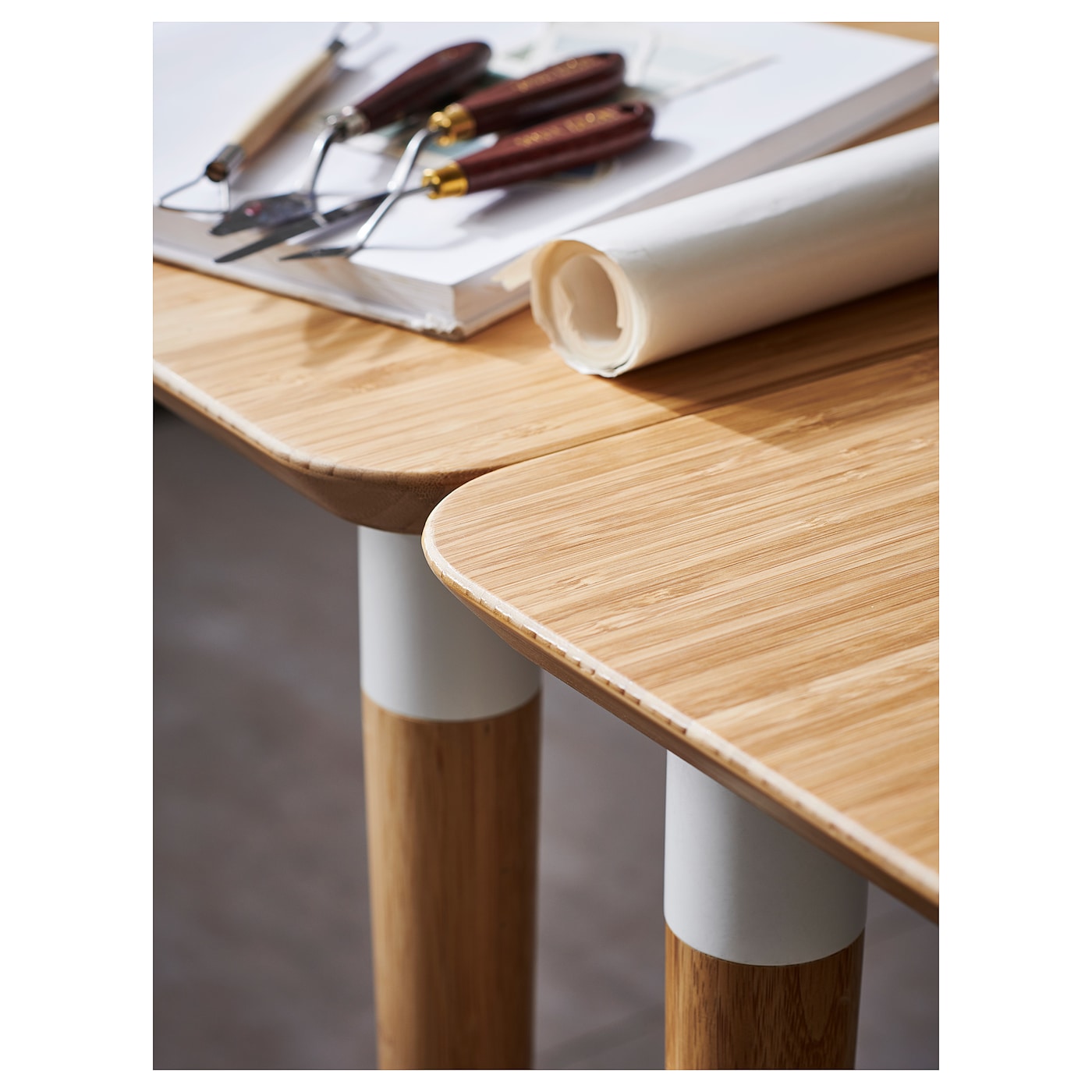 Ножка для стола - IKEA HILVER, 70 см, бамбук, ХИЛВЕР ИКЕА за 5101