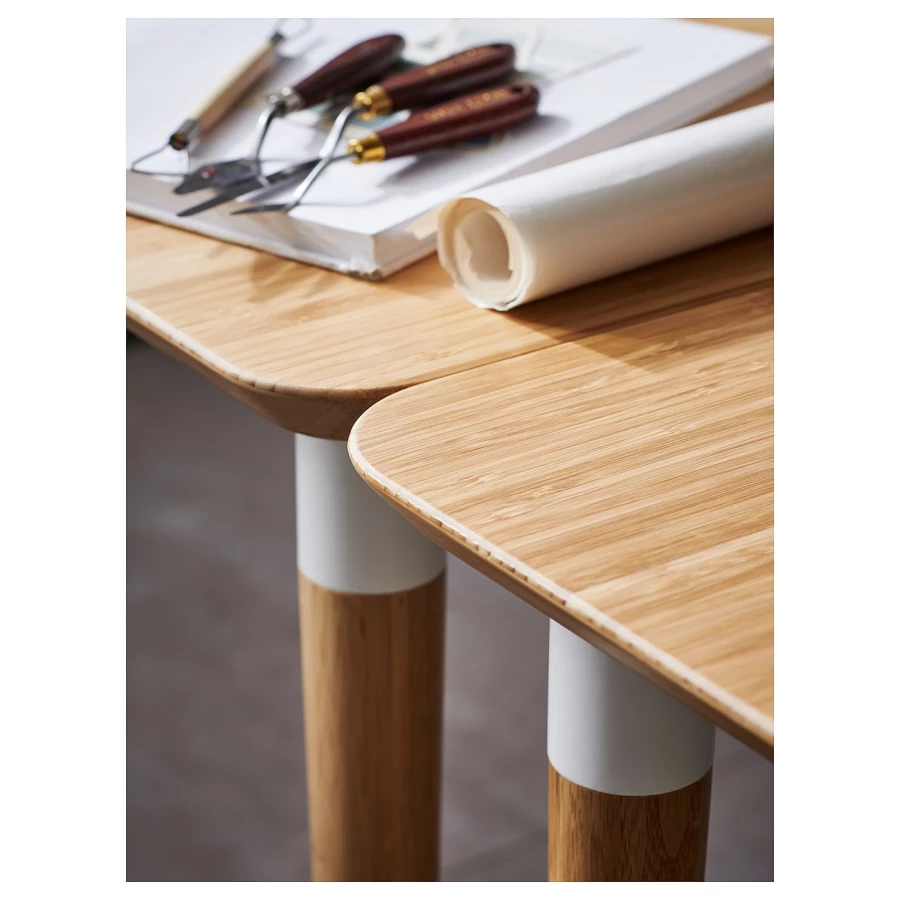 Ножка для стола - IKEA HILVER, 70 см, бамбук, ХИЛВЕР ИКЕА (изображение №2)