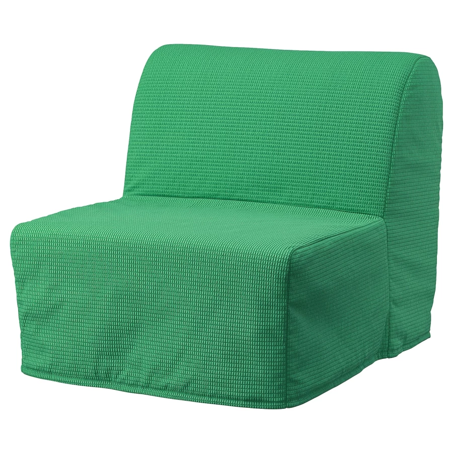 Кресло-реклайнер - IKEA LYCKSELE LÖVÅS/ЛИКСЕЛЕ ЛЕВОС ИКЕА, 87х100х80 см, зеленый (изображение №1)