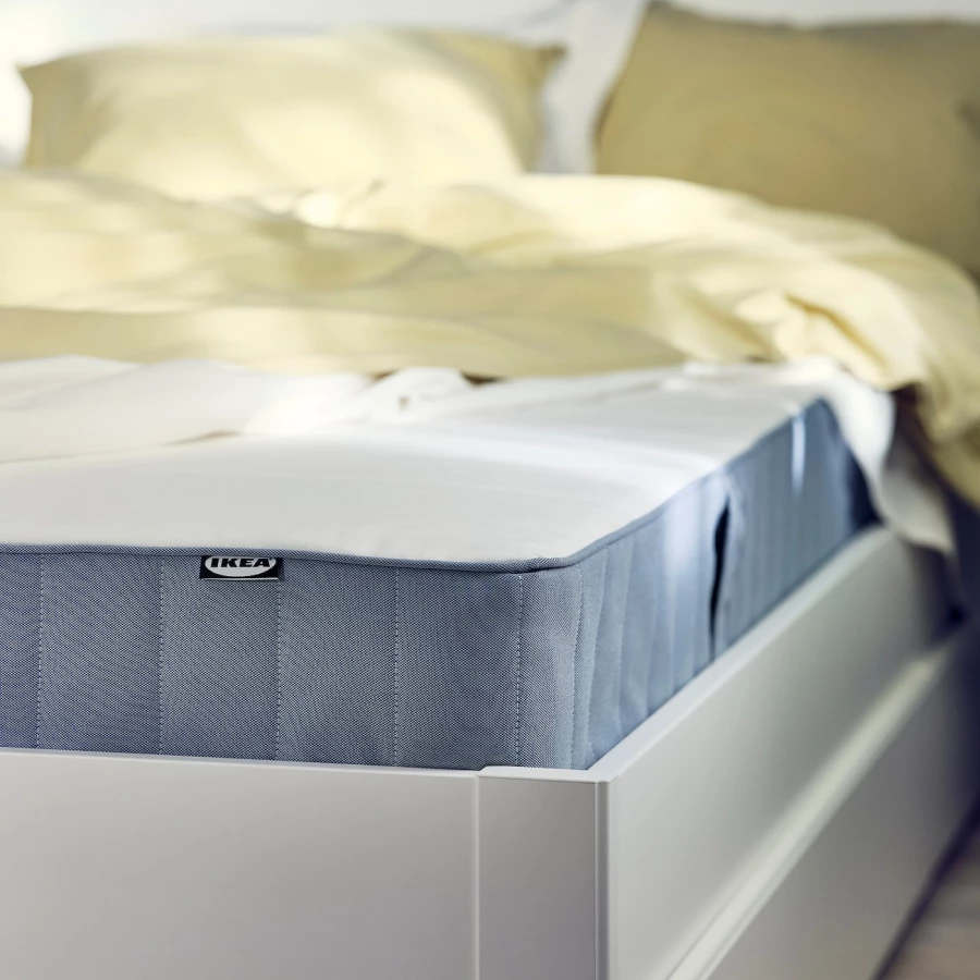 Матрас для двуспальной кровати - VESTMARKA IKEA/ ВЕСТМАРКА ИКЕА, 140х200 см, белый (изображение №4)