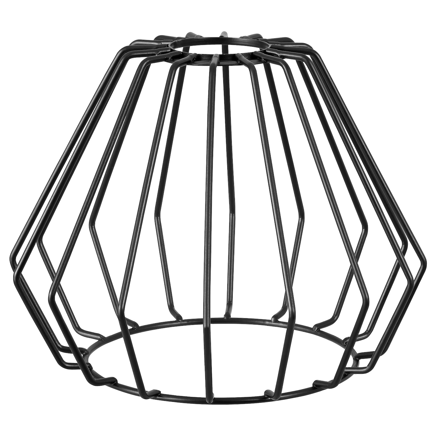 Абажур подвесного светильника - IKEA TJUGOTRE/ТЬЮГОТРЕ ИКЕА, 14х17 см, черный