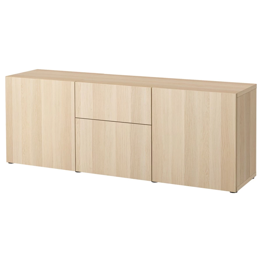 Комбинация для хранения - IKEA BESTÅ/BESTA/ БЕСТА/БЕСТО ИКЕА, 180x42x65 см, коричневый, (изображение №1)