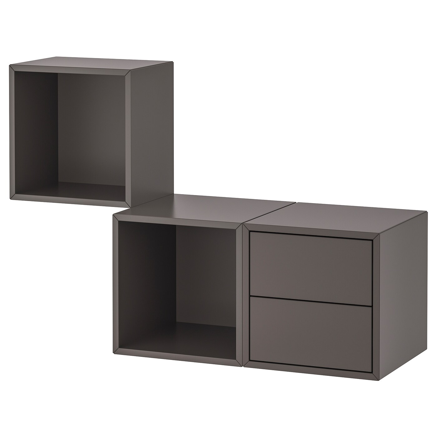 Комбинация навесных шкафов - IKEA EKET, 105x35x70 см, темно-серый, ЭКЕТ ИКЕА