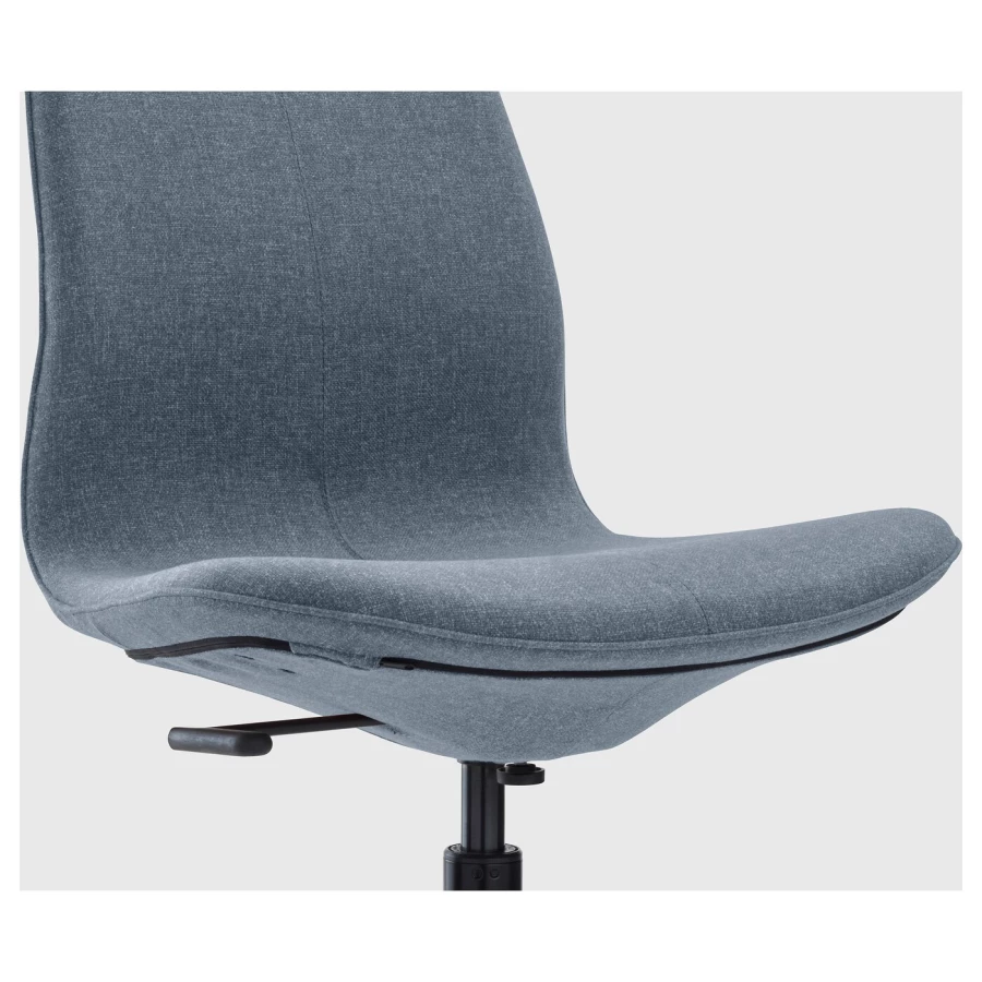 Офисный стул - IKEA LÅNGFJÄLL/LANGFJALL, 68x68x104см, серый/светло-серый, ЛОНГФЬЕЛЛЬ ИКЕА (изображение №4)