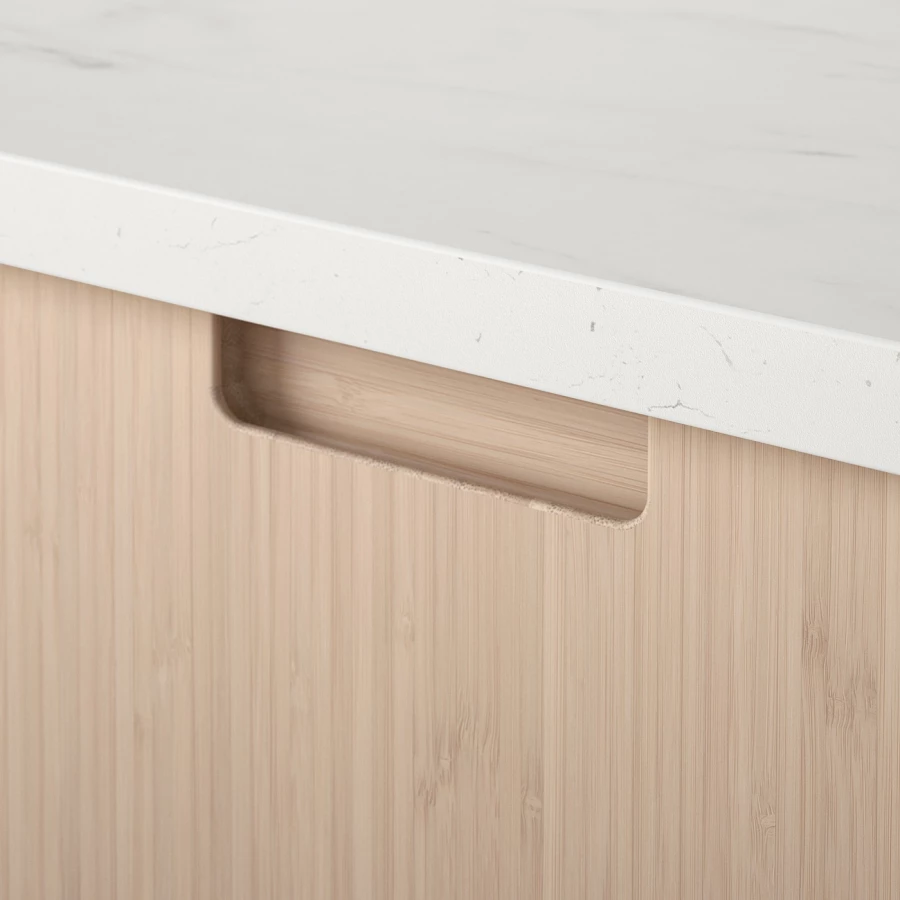 Напольный кухонный шкаф  - IKEA METOD MAXIMERA, 88x62x60см, белый/светло-коричневый, МЕТОД МАКСИМЕРА ИКЕА (изображение №2)