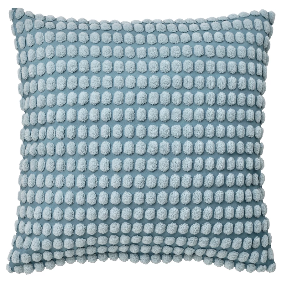 Чехол на подушку - SVARTPOPPEL  IKEA/ СВАРТПОППЕЛ ИКЕА, 50х50 см,  голубой (изображение №1)