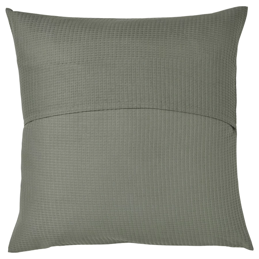 Чехол на подушку - EBBATILDA IKEA/ЭББАТИЛЬДА ИКЕА, 50x50 см,  темно-зеленый (изображение №2)