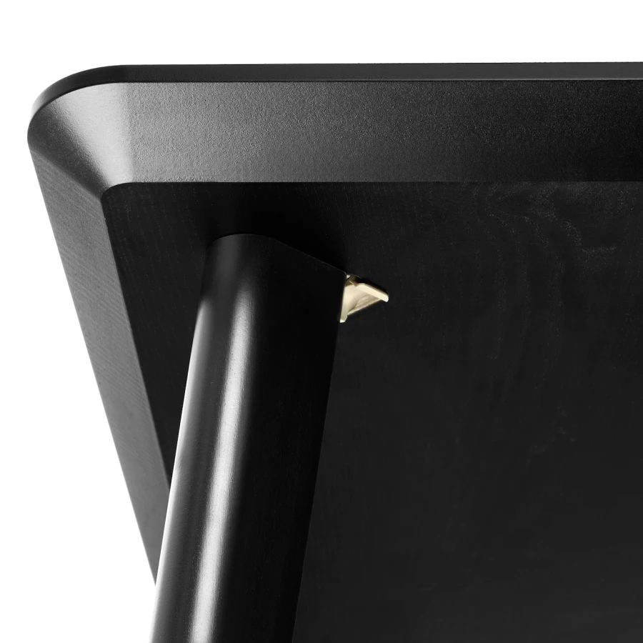Кухонный стол - LISABO/IDOLF  IKEA/ ЛИСАБО/ИДОЛЬФ  ИКЕА, 140х78х74 см, черный (изображение №5)