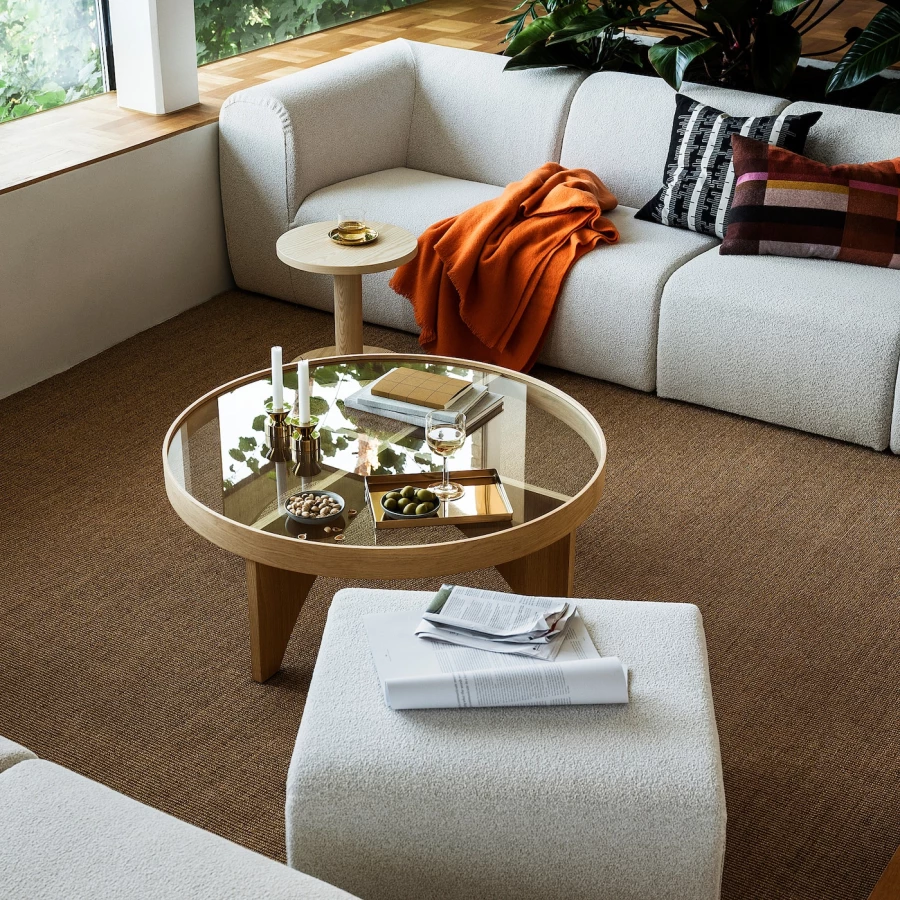 Журнальный столик IKEA STOCKHOLM 2025/СТОКГОЛЬМ 2025 ИКЕА, 97х38 см, светло-коричневый (изображение №3)