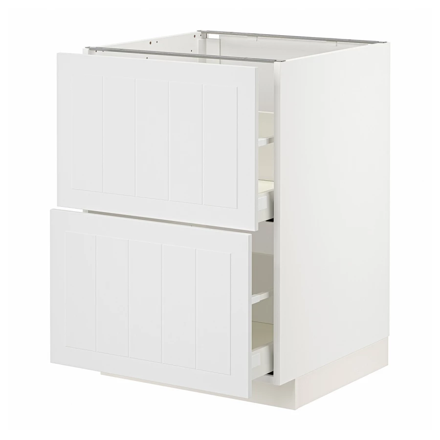 Напольный шкаф  - IKEA METOD MAXIMERA, 88x61,9x60см, белый, МЕТОД МАКСИМЕРА ИКЕА (изображение №1)